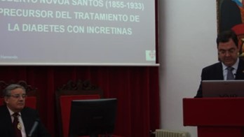 Presentacion del libro ROBERTO NOVOA SANTOS 1855-1933. PRECURSOR DEL TRATAMIENTO DE LA DIABETES CON